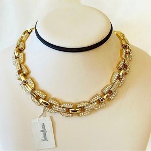80’s Christian Dior signed  designer fashion necklace